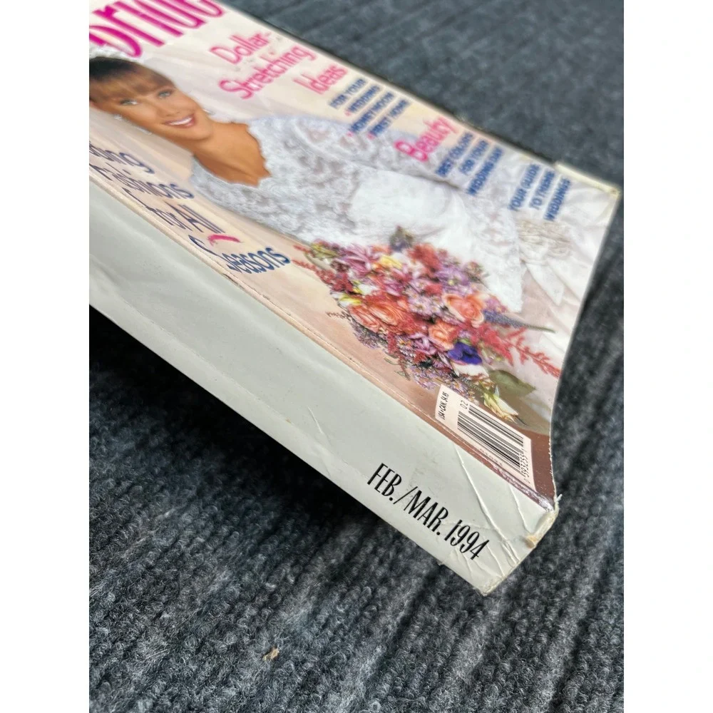 Vintage 90s MODERN BRIDE Magazine February March 1994 Retro Wedding Fashion Idea